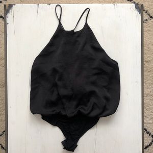 Windsor black bodysuit tank